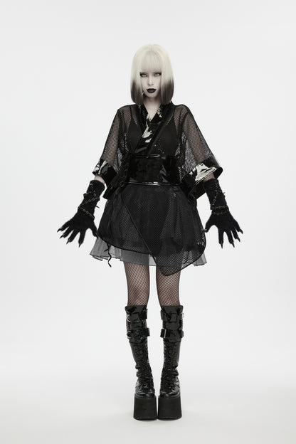 Punk Rave Freya Cat Paw Spike Gloves