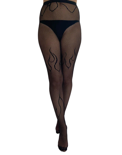 Pamela Mann Flaming Net Tights - Kate's Clothing