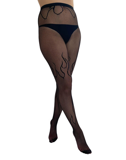 Pamela Mann Flaming Net Tights - Kate's Clothing