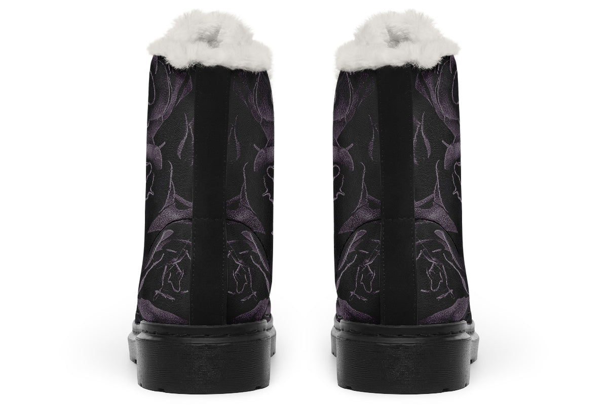 ANTIBrand – Blackest Roses Fleece Lined Boots