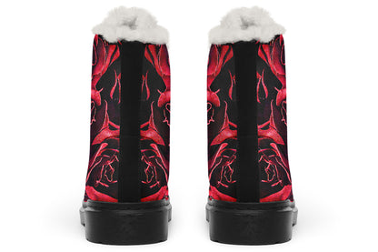 ANTIBrand – Red Roses Fleece Lined Boots