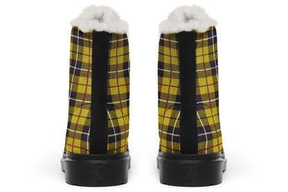 ANTIBrand Yellow Tartan Fleece Lined Boots