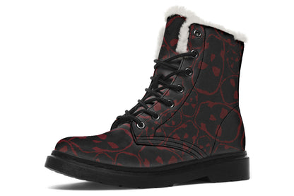 ANTIBrand – Tumbling Blood Skulls Fleece Lined Boots