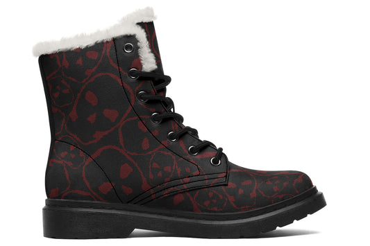 ANTIBrand – Tumbling Blood Skulls Fleece Lined Boots