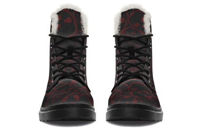 ANTIBrand – Tumbling Blood Skulls Fleece Lined Boots