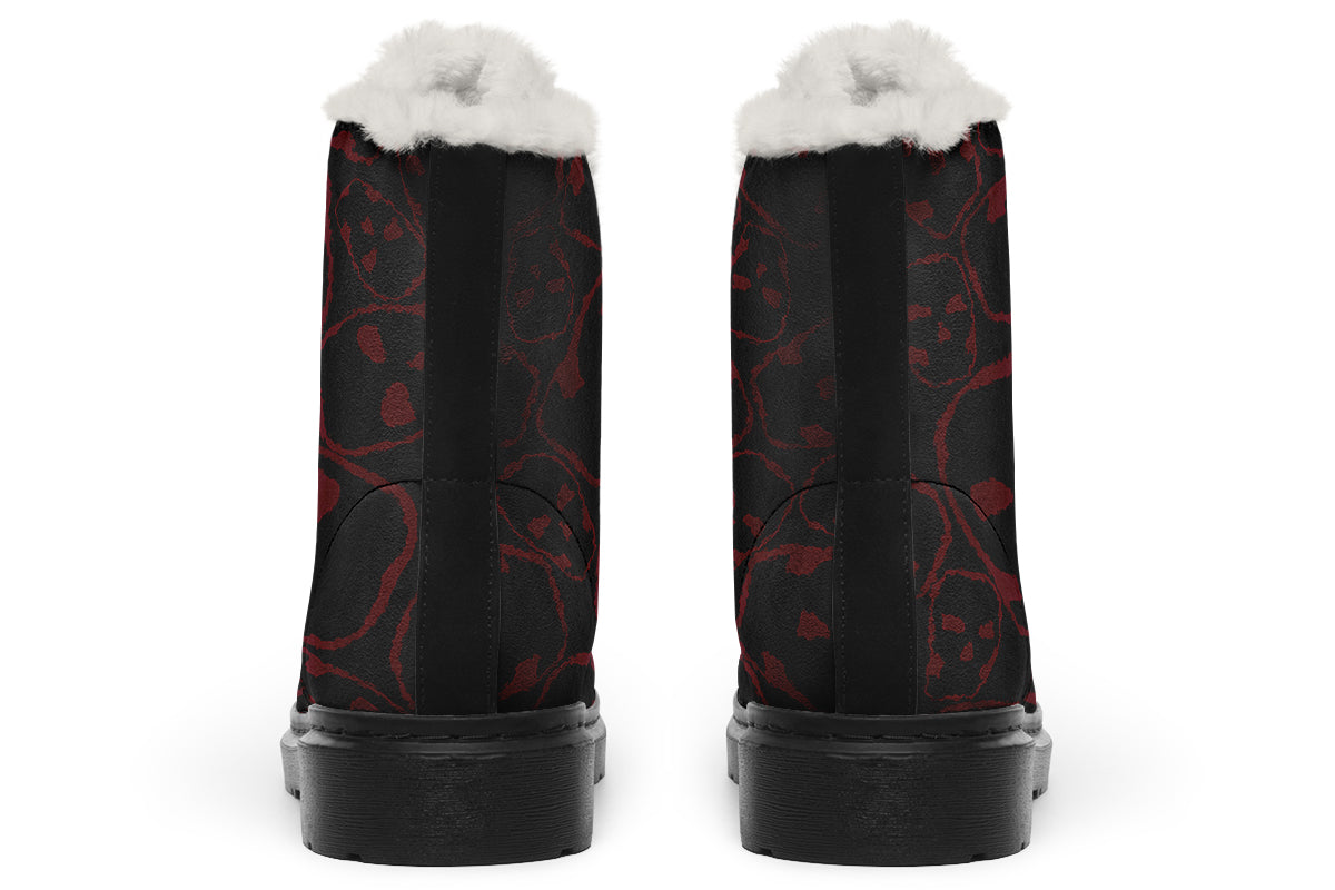 ANTIBrand – Tumbling Blood Skulls Fleece Lined Boots