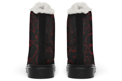 ANTIBrand – Tumbling Blood Skulls Fleece Lined Boots