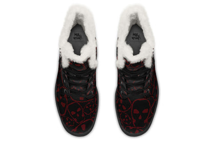 ANTIBrand – Tumbling Blood Skulls Fleece Lined Boots