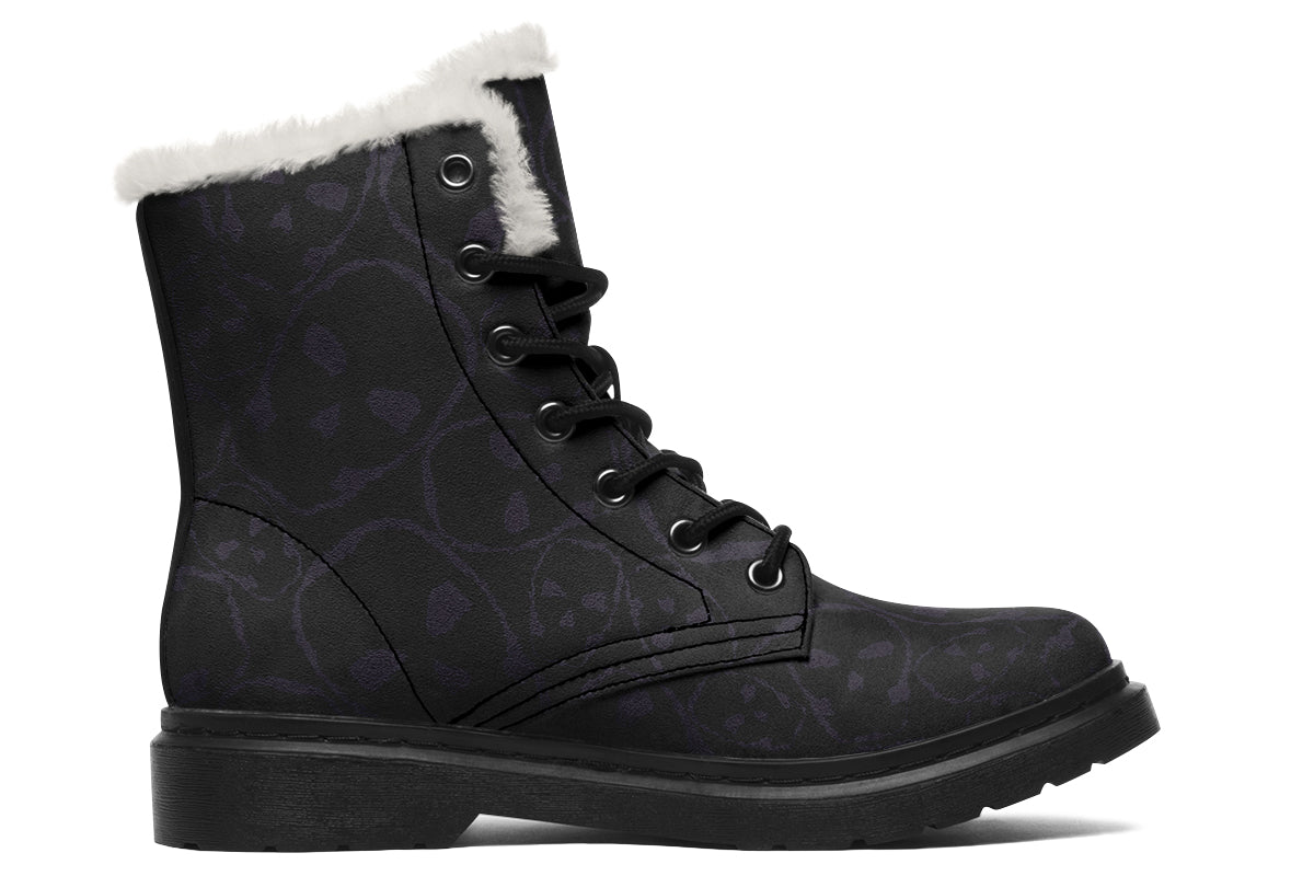ANTIBrand – Tumbling Skulls of Darkness Fleece Lined Boots