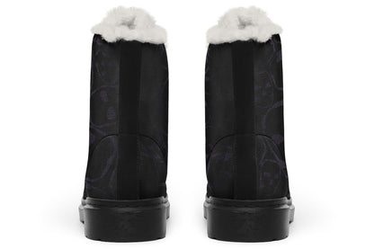 ANTIBrand – Tumbling Skulls of Darkness Fleece Lined Boots