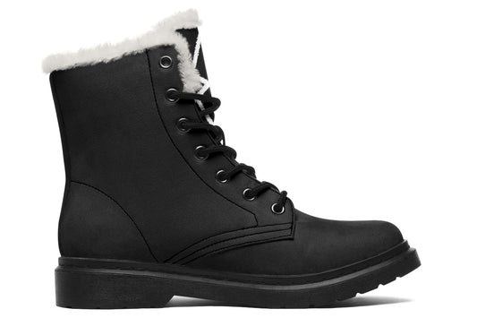 ANTIBrand Unicursal Hexagram Protection Fleece Lined Boots – Black