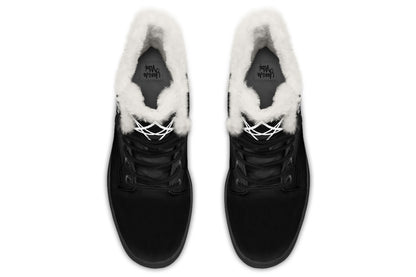 ANTIBrand Unicursal Hexagram Protection Fleece Lined Boots – Black
