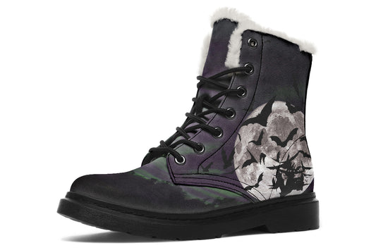 ANTIBrand Nightbloom Skies Fleece Lined Boots – Purple Moon