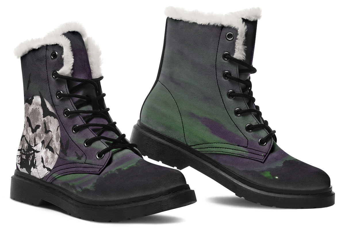 ANTIBrand Nightbloom Skies Fleece Lined Boots – Purple Moon