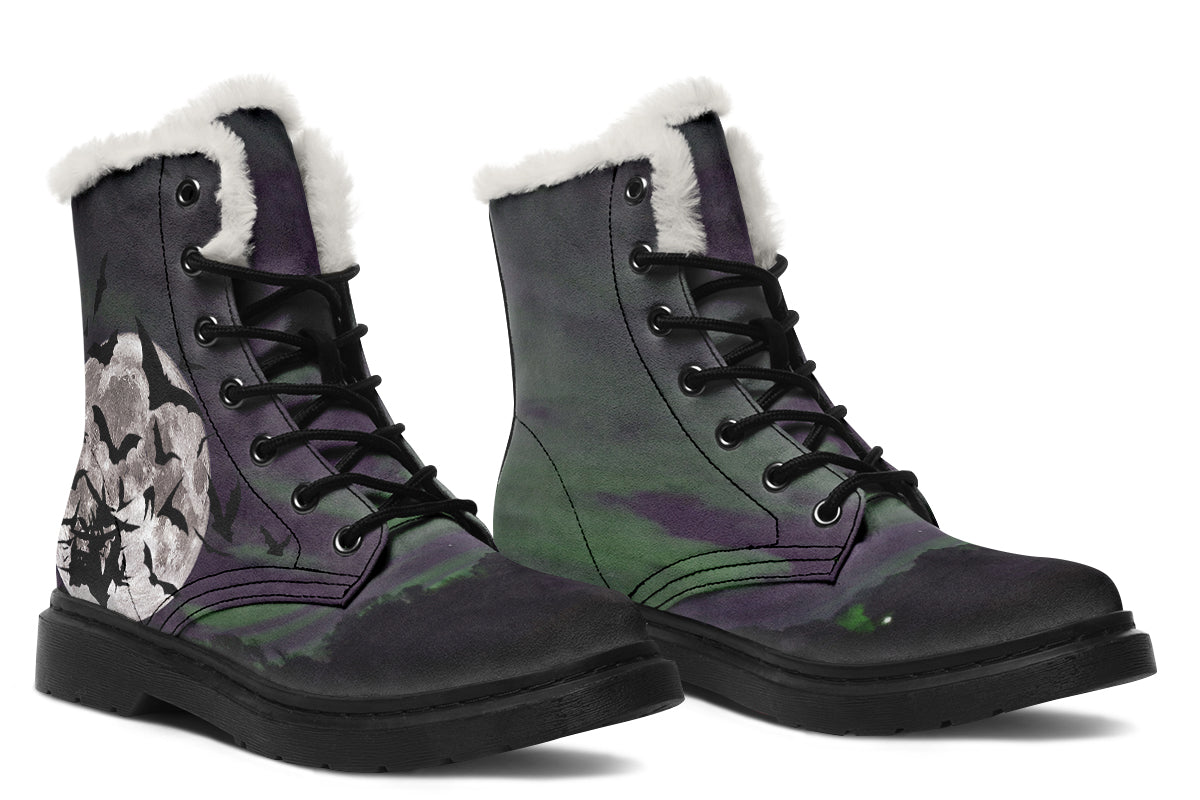 ANTIBrand Nightbloom Skies Fleece Lined Boots – Purple Moon