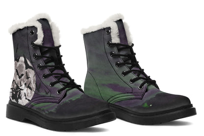 ANTIBrand Nightbloom Skies Fleece Lined Boots – Purple Moon