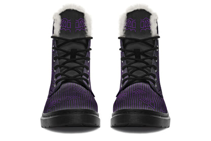 ANTIBrand Nocturne Lines Fleece Lined Boots – Black & Purple