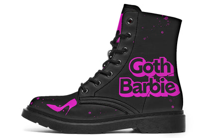 ANTIBrand Goth Barbie Boots – Black & Pink