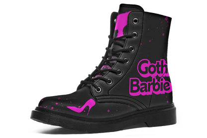 ANTIBrand Goth Barbie Boots – Black & Pink