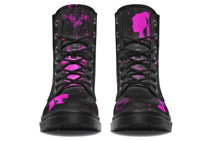 ANTIBrand Goth Barbie Boots – Black & Pink