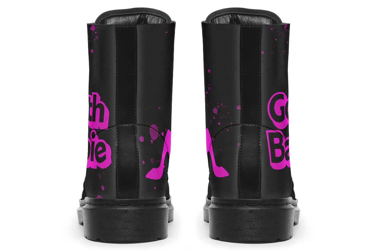 ANTIBrand Goth Barbie Boots – Black & Pink