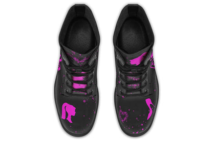 ANTIBrand Goth Barbie Boots – Black & Pink