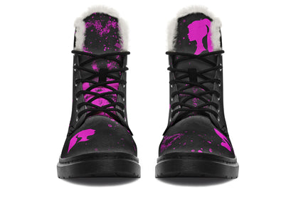 ANTIBrand Goth Barbie Fleece Lined Boots