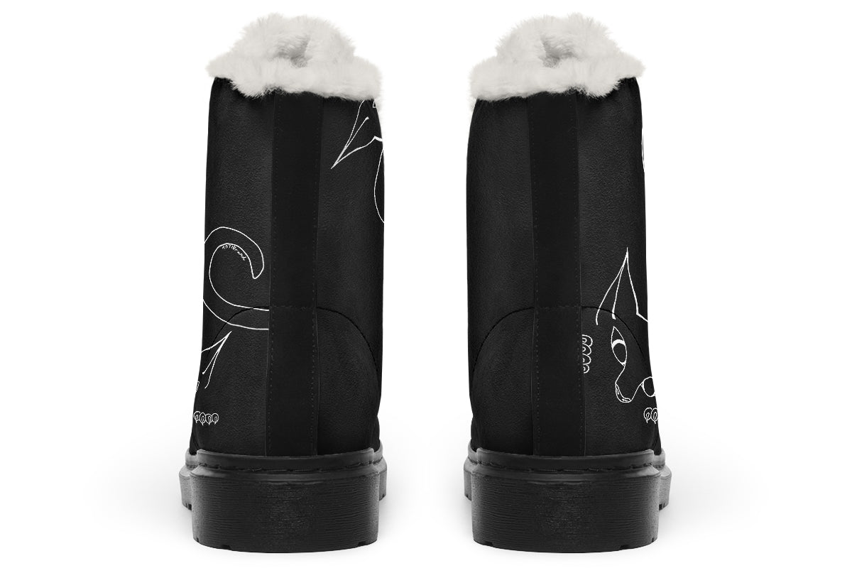 ANTIBrand Peekaboo Kitten Fleece Lined Boots