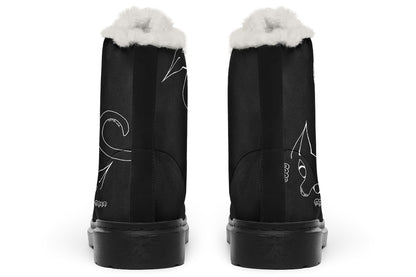 ANTIBrand Peekaboo Kitten Fleece Lined Boots