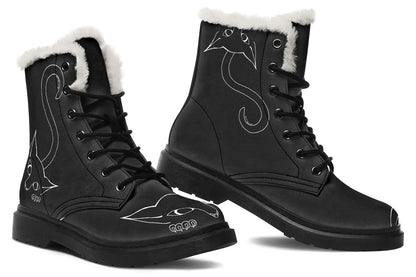 ANTIBrand Peekaboo Kitten Fleece Lined Boots