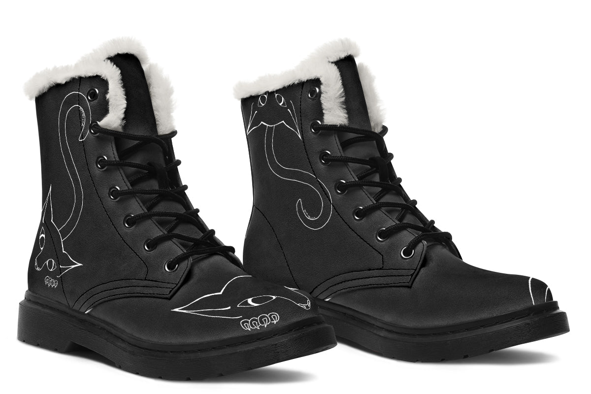 ANTIBrand Peekaboo Kitten Fleece Lined Boots