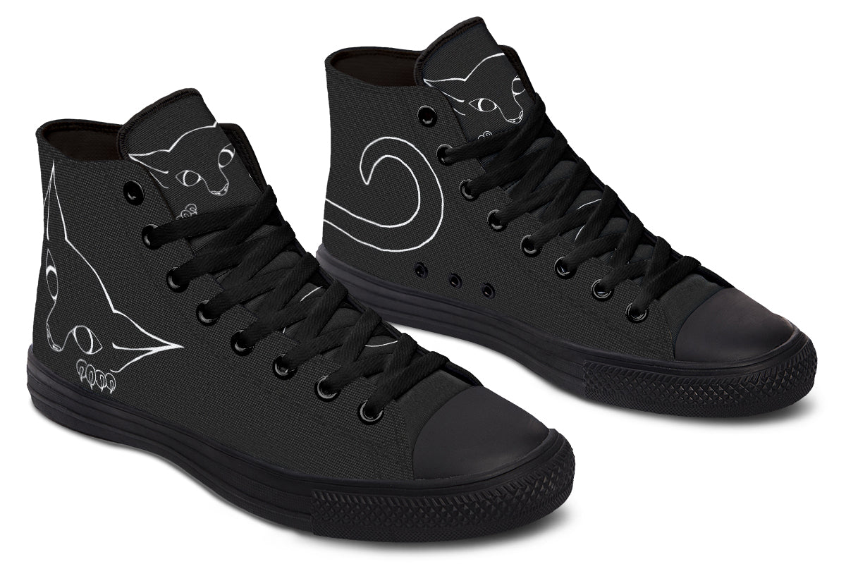 Alternative kitten high tops black sole