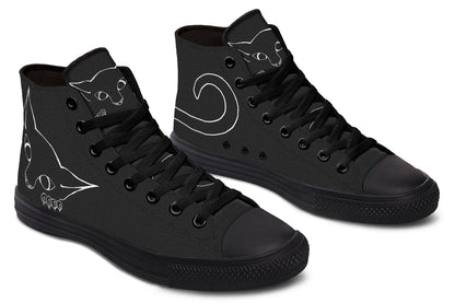 Alternative kitten high tops black sole
