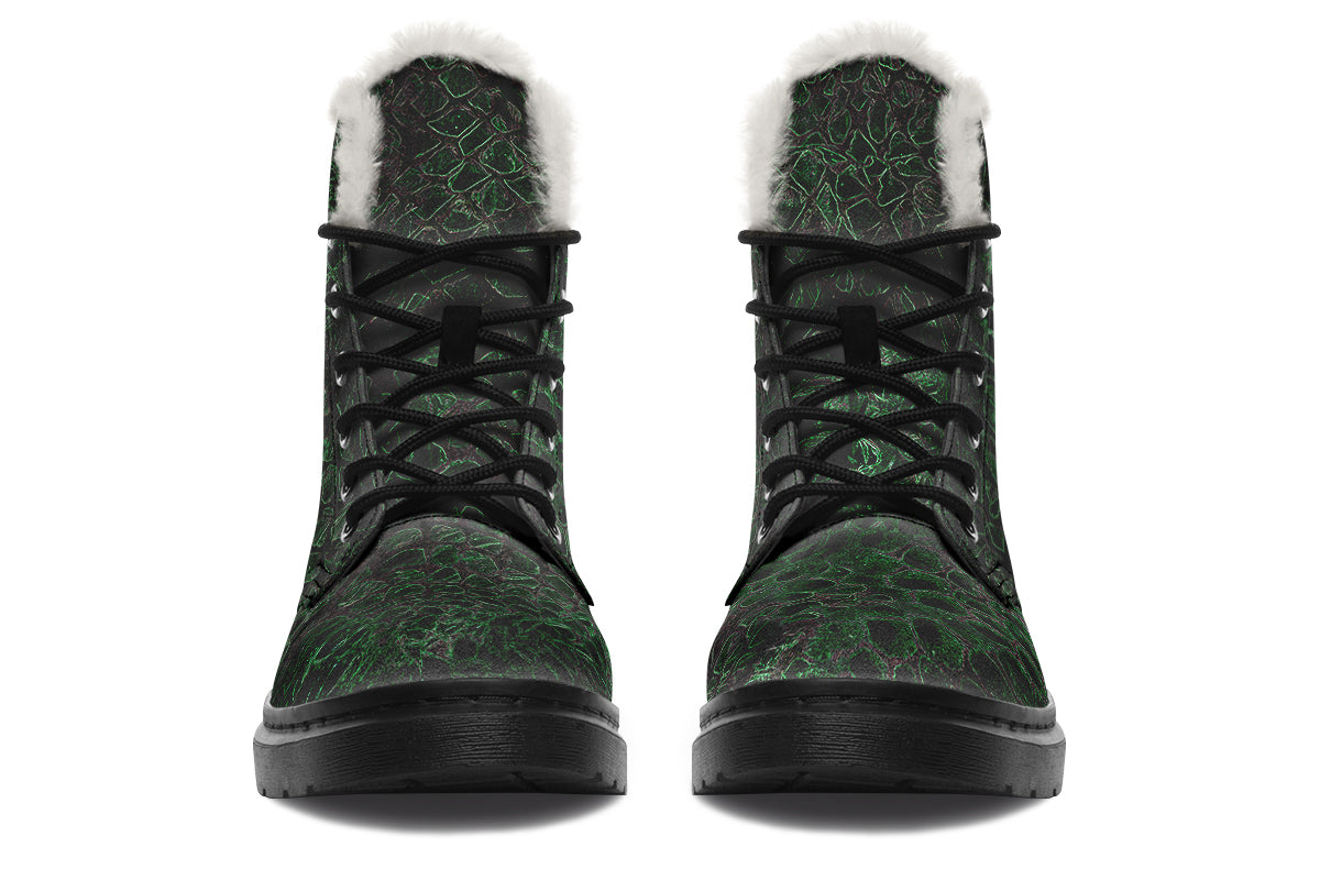 ANTIBrand Shedding Skin Dragon Skin Fleece Lined Boots