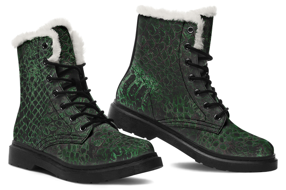 ANTIBrand Shedding Skin Dragon Skin Fleece Lined Boots