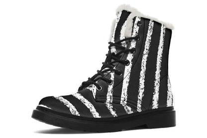 ANTIBrand White Stripes Done Right Fleece Lined Boots