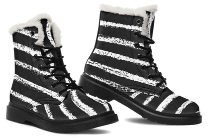 ANTIBrand White Stripes Done Right Fleece Lined Boots