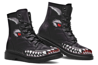 ANTIBrand Creature Comes Alive Boots – gothic werewolf artwork on vegan leather