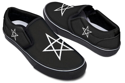 ANTIBrand Gothic Attitude Pentagram Protection Slip-On Shoes