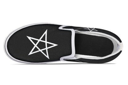 ANTIBrand Gothic Attitude Pentagram Protection Slip-On Shoes