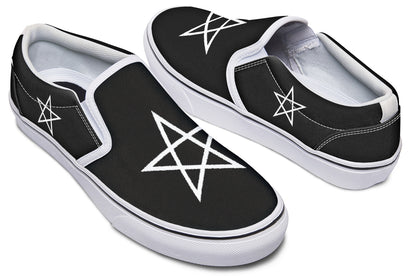 ANTIBrand Gothic Attitude Pentagram Protection Slip-On Shoes