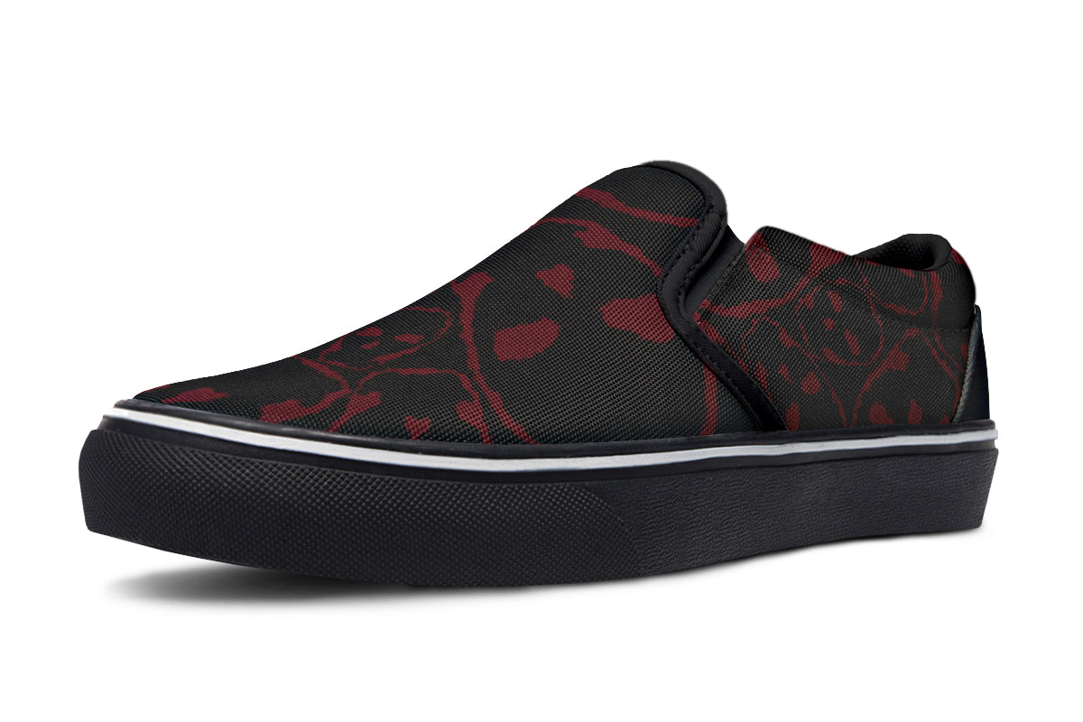 ANTIBrand Gothic Attitude The Tumbling Blood Skulls Slip-On Shoes