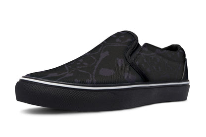 ANTIBrand skull pattern canvas slip-ons