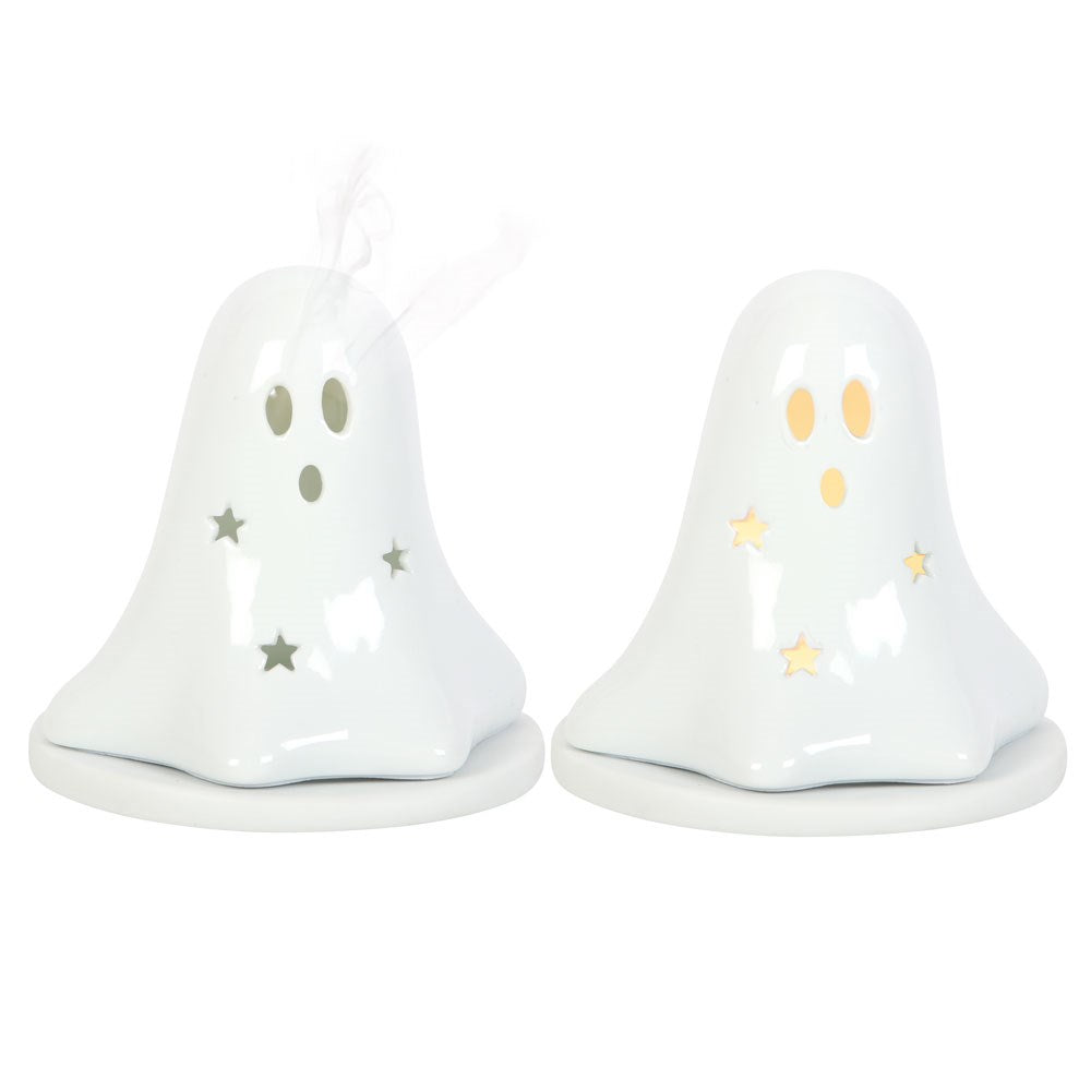 Gothic Gifts Ghost Tealight and Incense Cone Holder - Kate's Clothing