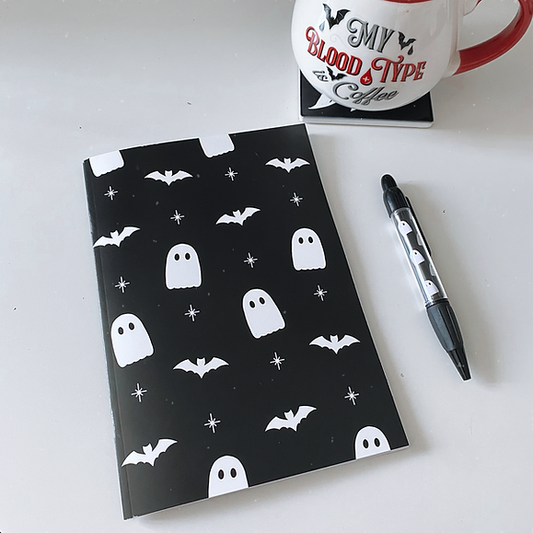 Simply Gothic Ghost & Bat Notebook - Kate's Clothing