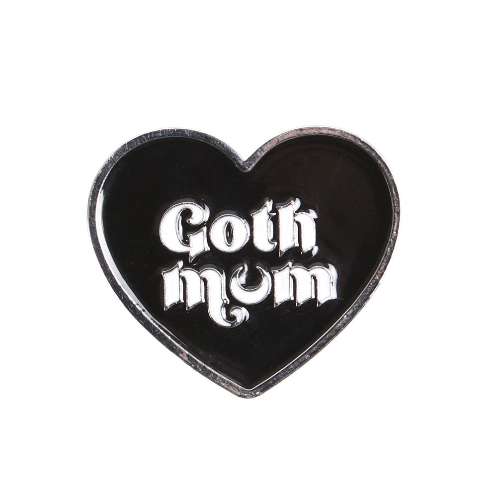 Gothic Gifts Goth Mum Pin Badge - Kate's Clothing