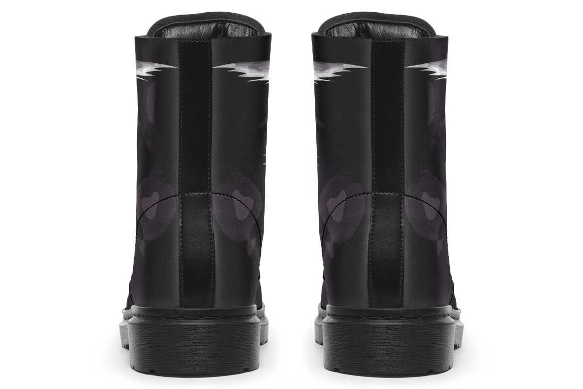 ANTIBrand Creature Comes Alive Boots - gothic werewolf artwork on vegan leather