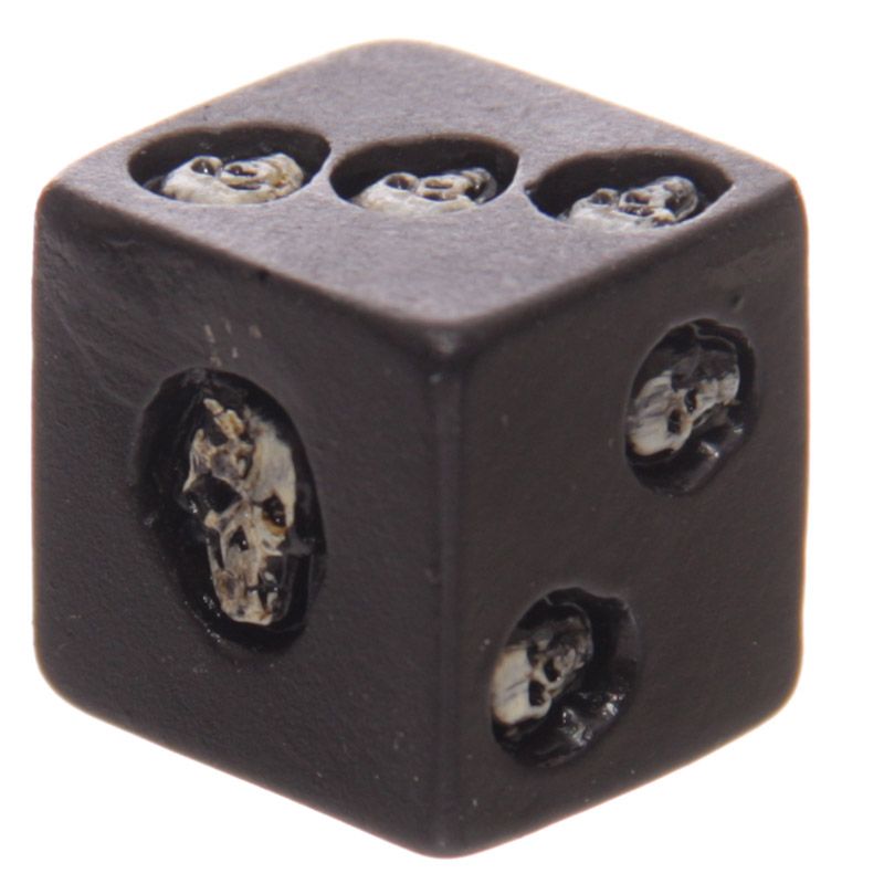 Gothic Gifts Black Skull Dice gothic flair tabletop gaming