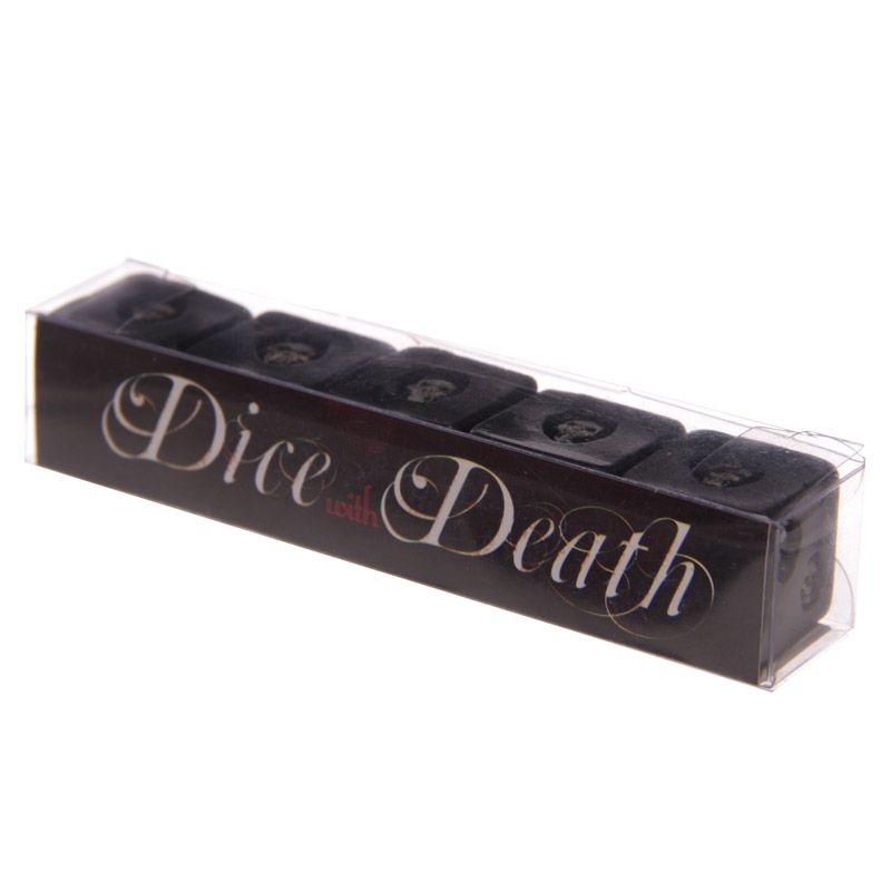Gothic Gifts Black Skull Dice old-school gamer gothic gift
