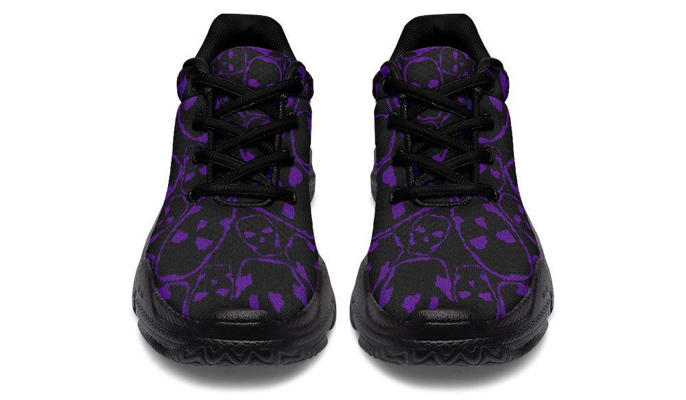 ANTIBrand The Tumbling Purple Skulls Chunky Trainers